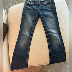 Vintage Y2K Miss Me boot cut dark wash jeans size 29